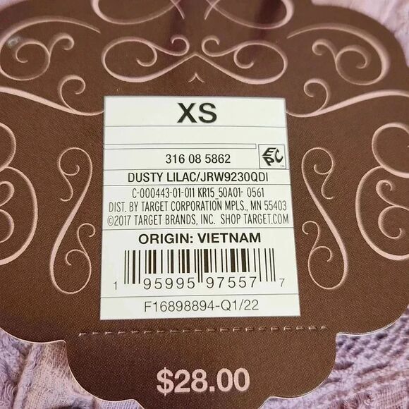 Knox Rose ladies lilac textured blouse size xs - Picture 7 of 7